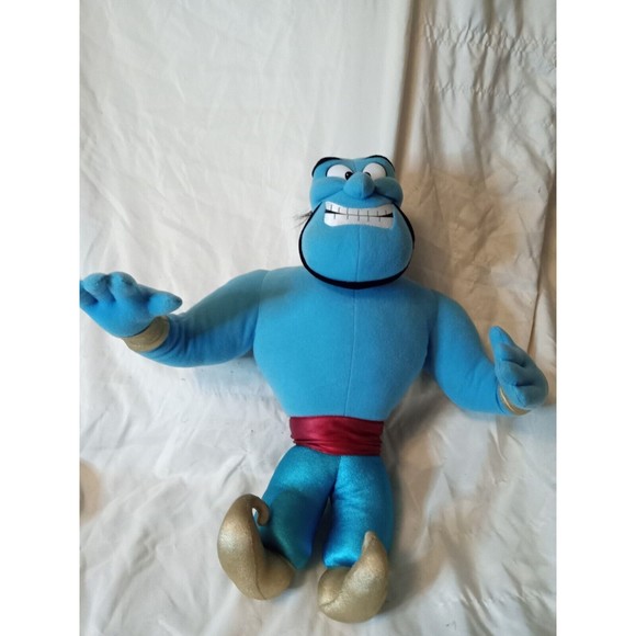 VTG 1992 Mattel Disney Aladdin GENIE Plush Stuffed Doll Toy 16" Posable Arms - Picture 1 of 4